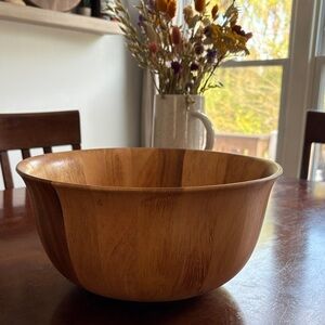 Natural Wooden Serving Bowl